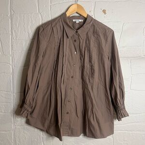 Chico's Brown Button-Up Blouse